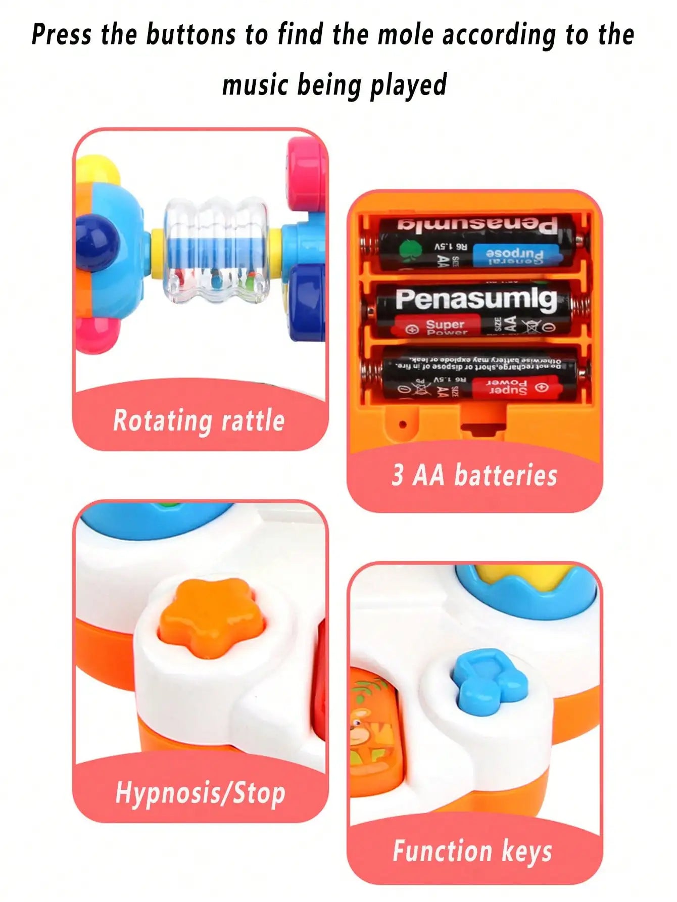 Baby Piano Toy, Light Up Music Baby Toys for12 18 Months Early Learning Educational Piano Toy 1 Year Old Boy Girl Gifts