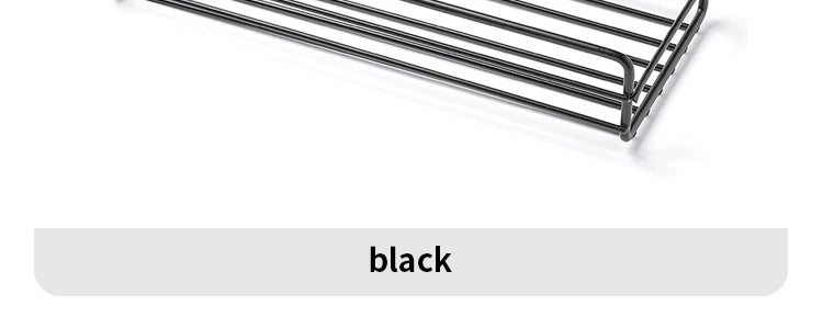 Bathroom Storage Rack Kitchen Organizer Shelf Black Shelves Corner Frame Iron Shower Punch Free Mounted Caddy Rack