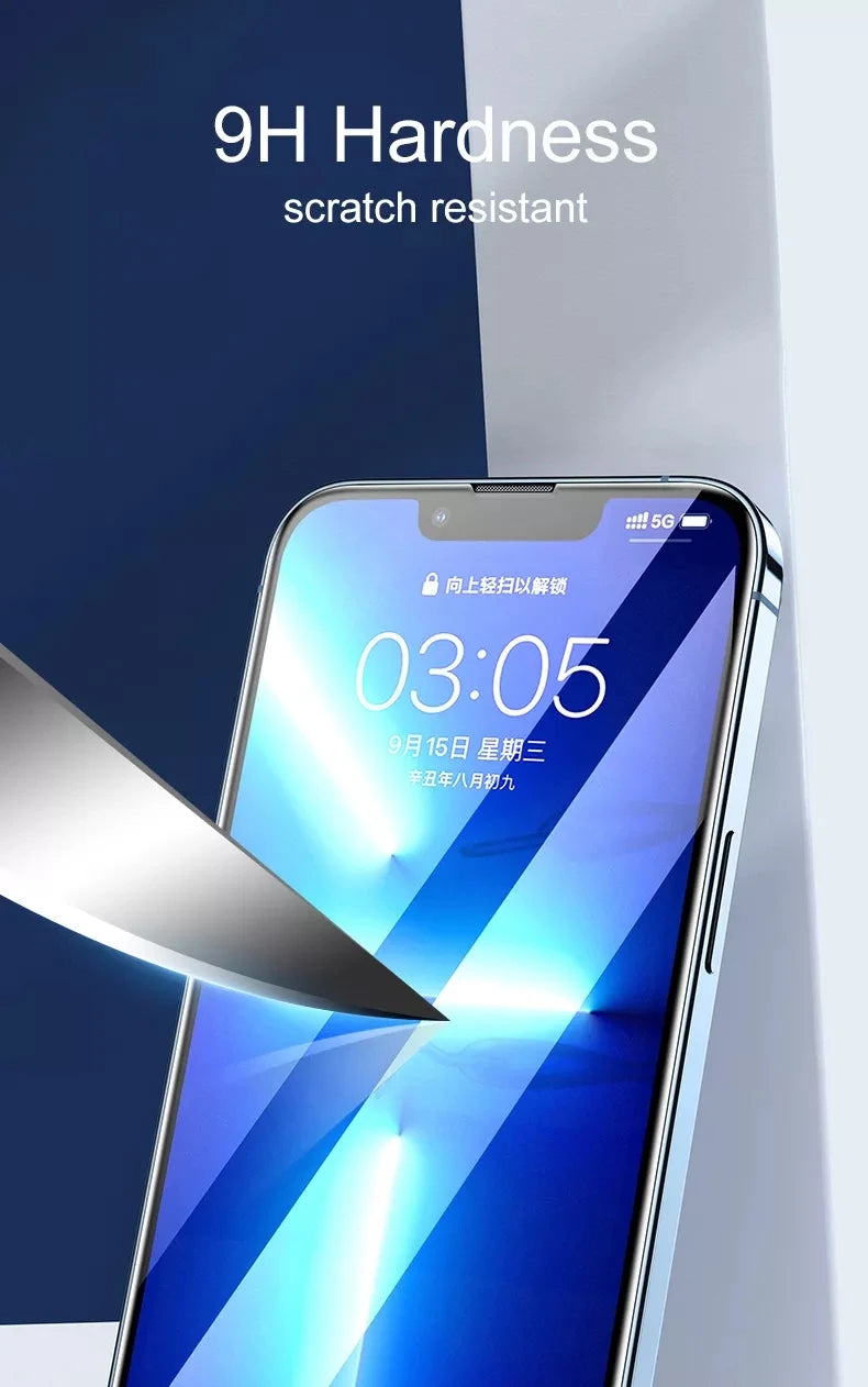 9D Screen Protector Tempered Glass for IPhone 14 13 12 11 Pro Max Protective Glass for IPhone X XR XS Max 7 8 6S 14 Plus