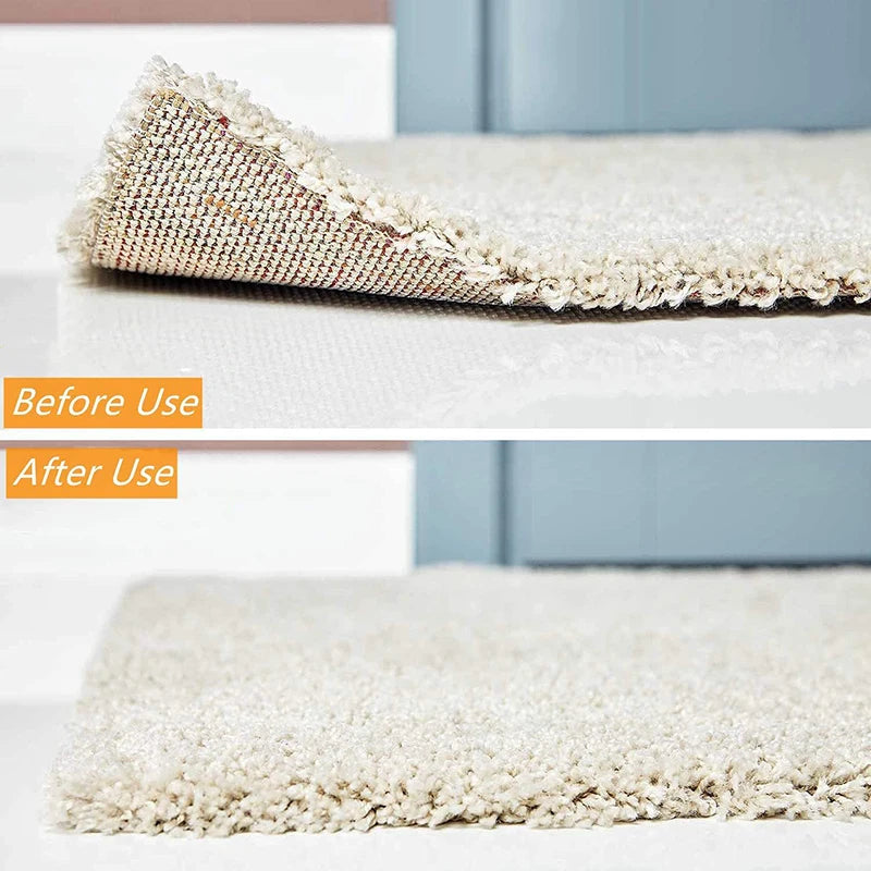 Carpet Non-slip Sticker Reusable Washable Anti-slip Mat Anti Curling Rug Pads Floor Carpet Corner Clip Fixed Grippers Tape