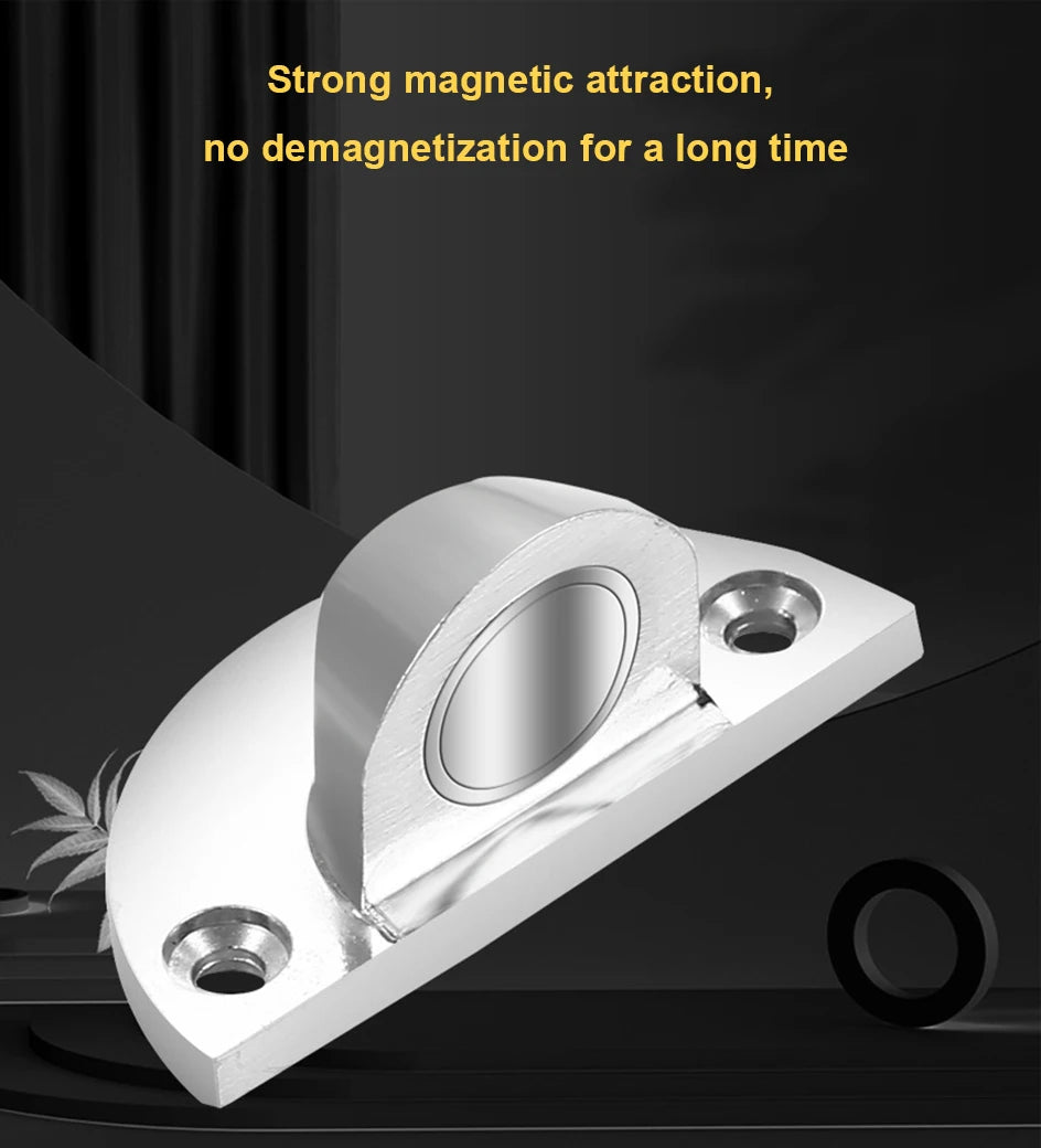 Magnetic Floor Door Stopper Mount Invisible Door Stops Heavy Duty Self Adhesive Wall Protector for Home Bedroom Doorstop