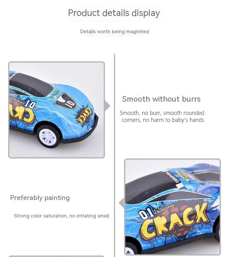 New Children Stunt Car Model Alloy Body Pull Ejection Jumping Mini Cars Simulation Diecast Vehicle Collectible Toy For Kids Gift