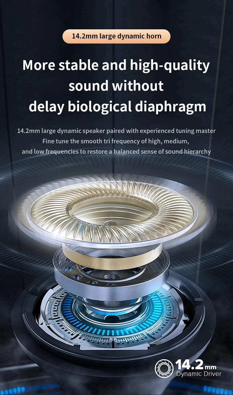 Sleep Invisible Headset Noise Cancelling Wireless Headsets Waterproof Sports Stereo With Mic Bluetooth Earohone