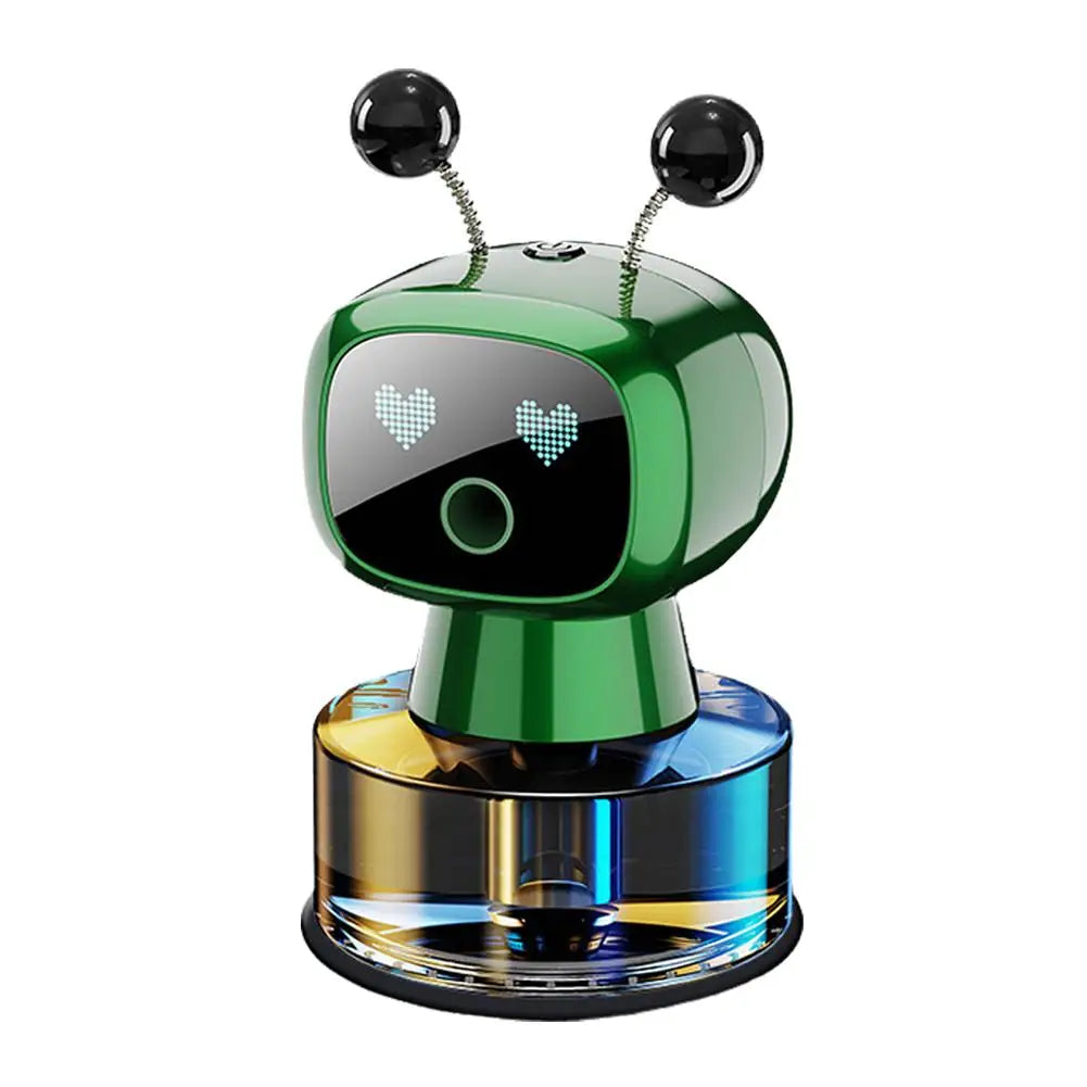 Smart Car Air Freshener AI Rechargeable Car Aroma Diffuser Smart Eyes 4 Levels Of Adjustable Intelligent Car Diffuser Gift