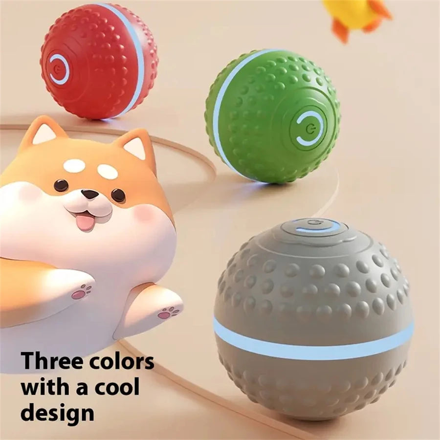 Smart Dog Toys Ball Electronic Interactive Cat Toy Pet Jump and Rolling Ball USB Automatic Moving Bouncing for Large Medium Dogs