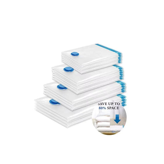 1/5 Pack Vacuum Storage Bags, Space Saver Bags Compression for Comforters and Blankets, Sealer Clothes Travel Packing Organizer