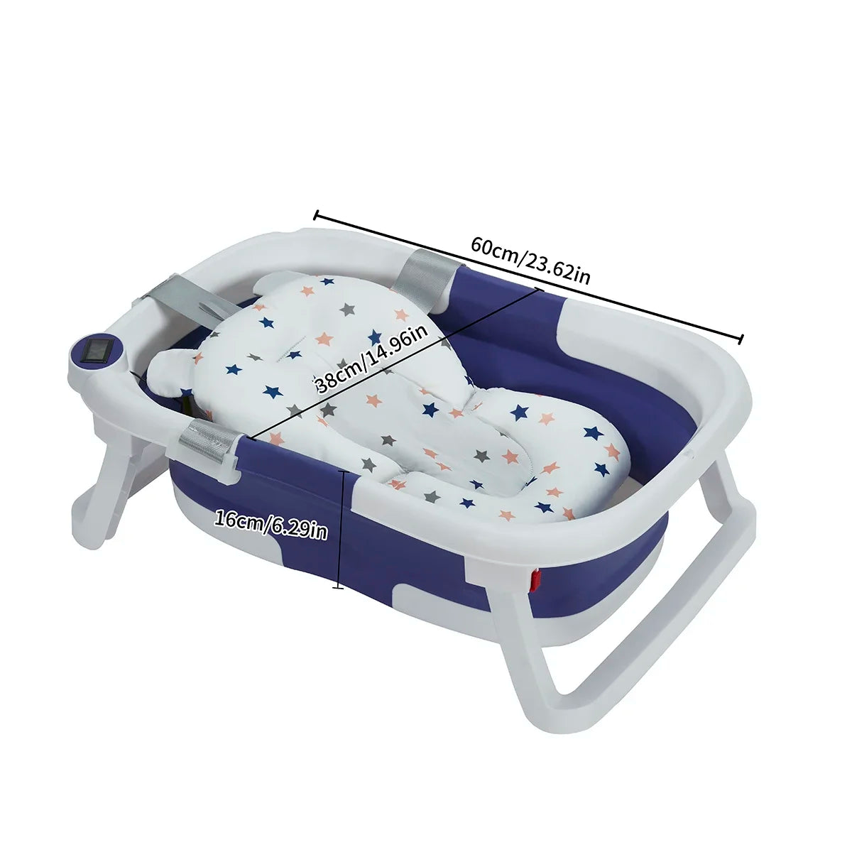 Newborn baby bath tub Bath tub Household baby bath tub Large folding baby bath tub can sit or lie down to feel warm