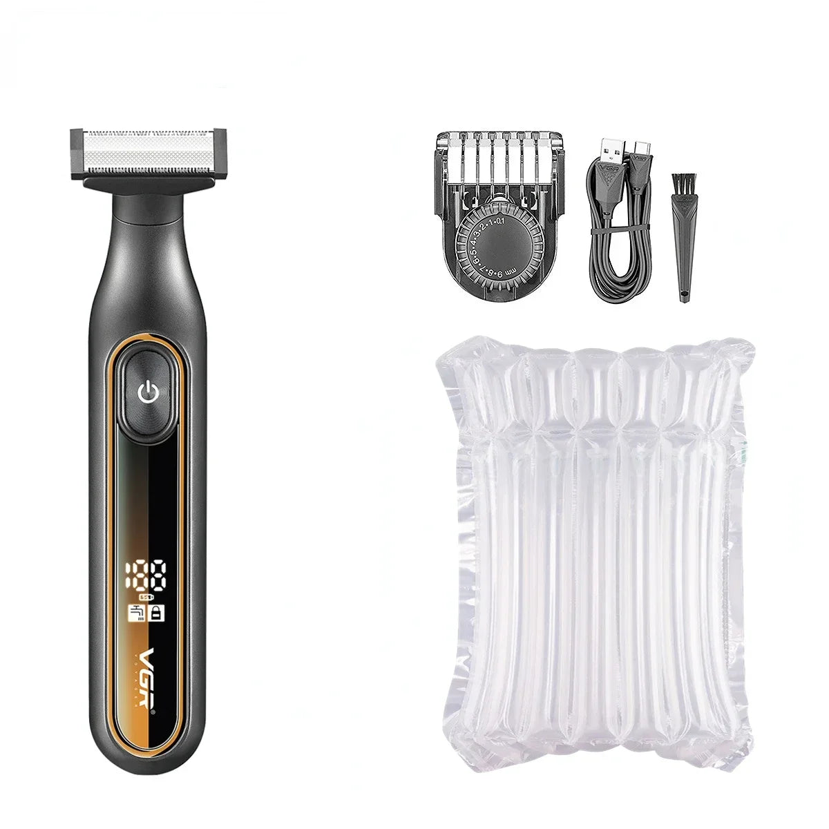 VGR Shaver Professional Razor Portable Hair Trimmer Adjustable Beard Trimmer IPX6 Razor Electric Shaving Machine for Men V-360