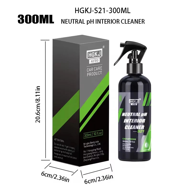 Car Interior Cleaner Agent Ceiling Cleaner Leather Flannel Woven Fabric Water Free Multipurpose Auto Dash Cleaning Spray S21