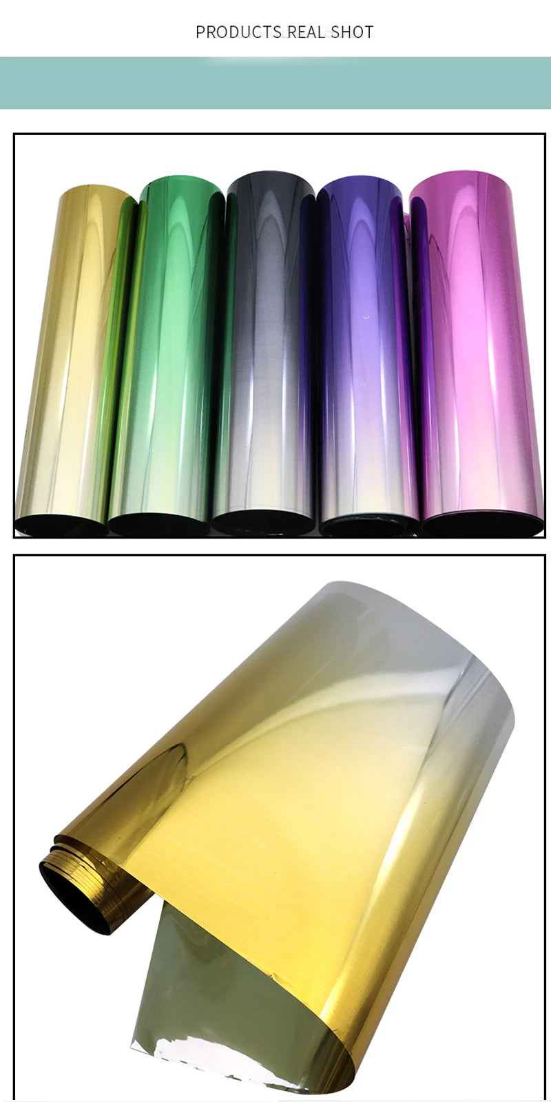 20X150cm Car Sun Shade Front Windshield Sunshade Protector Solar Window Tint Film Heat Insulation Color Changing Film Universal