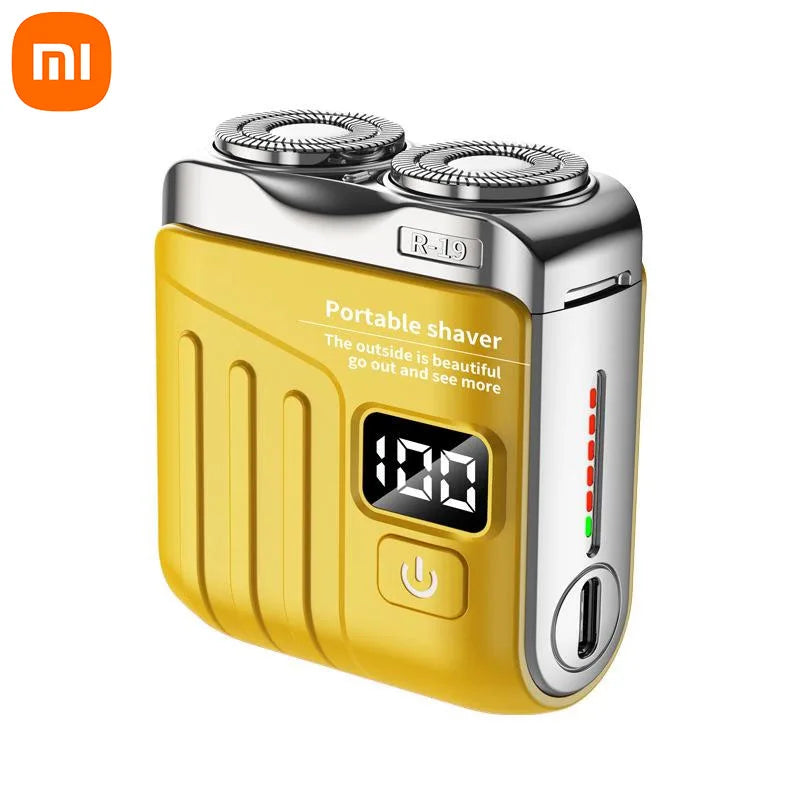 Xiaomi Electric Smart Shaver Mini Dual Blade Digital Display Rechargeable Shaver Household Car Shaver Powerful Men's Gift Shaver