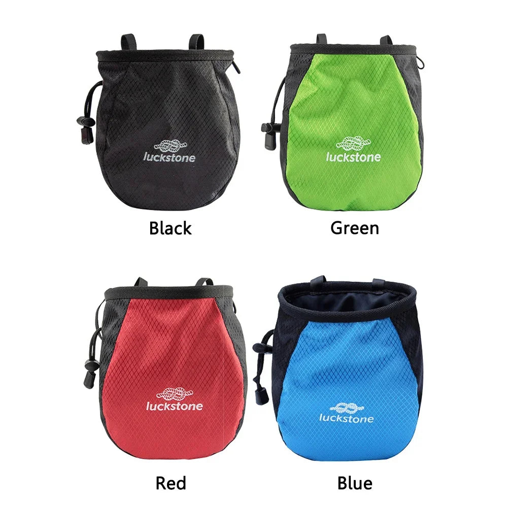 Magnesium Powder Bag Waterproof Polyester Chalk Bag Adjustable Storage Climbing Magnesium Powder Bag for Climbing Weightlifting