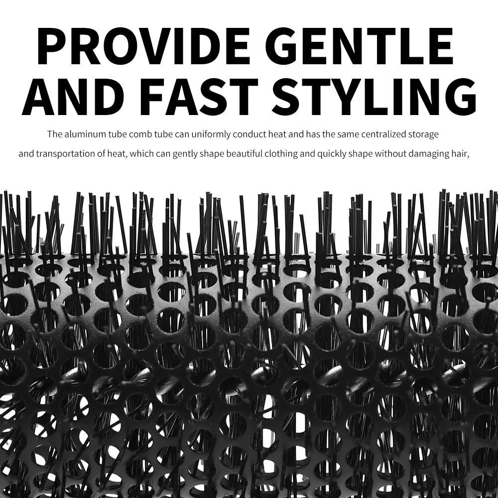 Extra Long Hair Rolling Brush 35cm - Professional Styling Tool for Blowout, Volumizing Hair Roller, Heat Resistant Salon Use