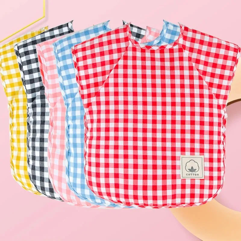 Baby Eating Bib Waterproof Sleeveless Apron Food Overalls Handmade Clay Painting Workwear for Girls Boys Stuff Burp Cloths