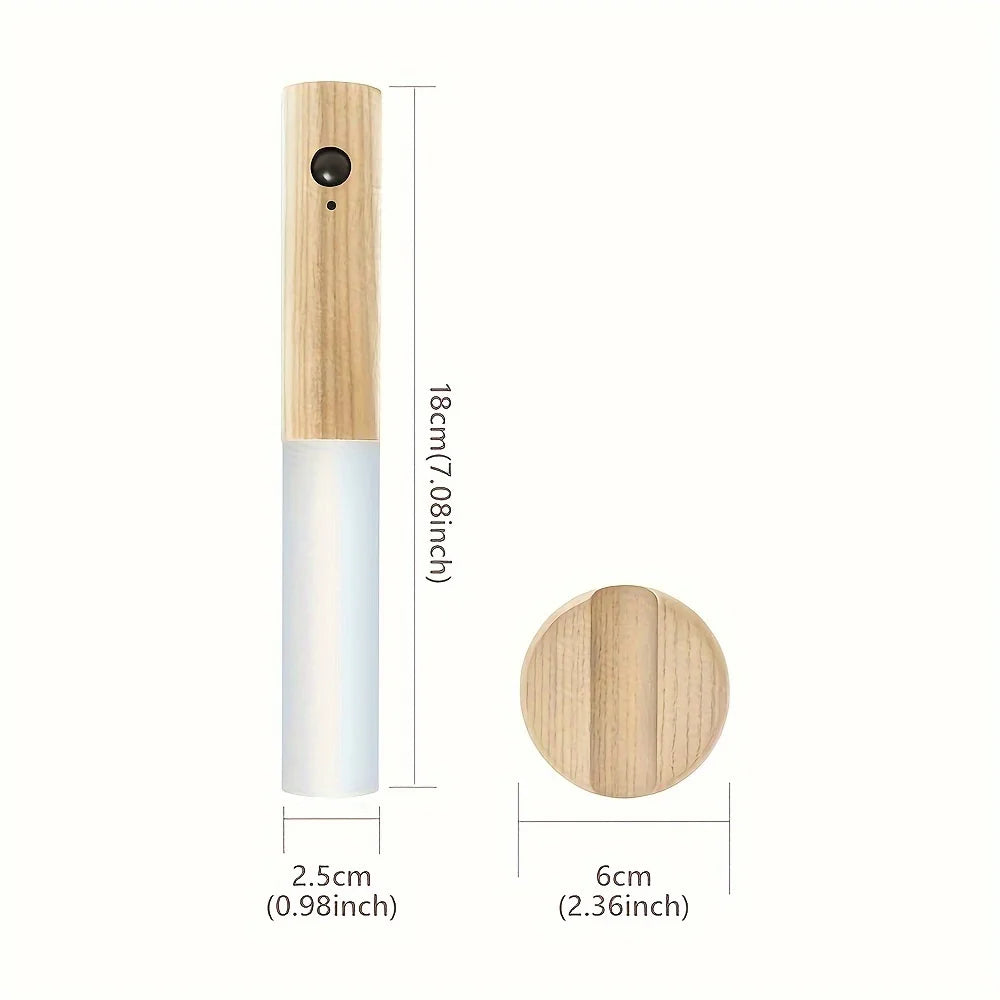LED Night Light Intelligent Human Body Induction Lamp USB Charging Smart Motion Sensor Wall Lamp Household Toilet Wall Induction