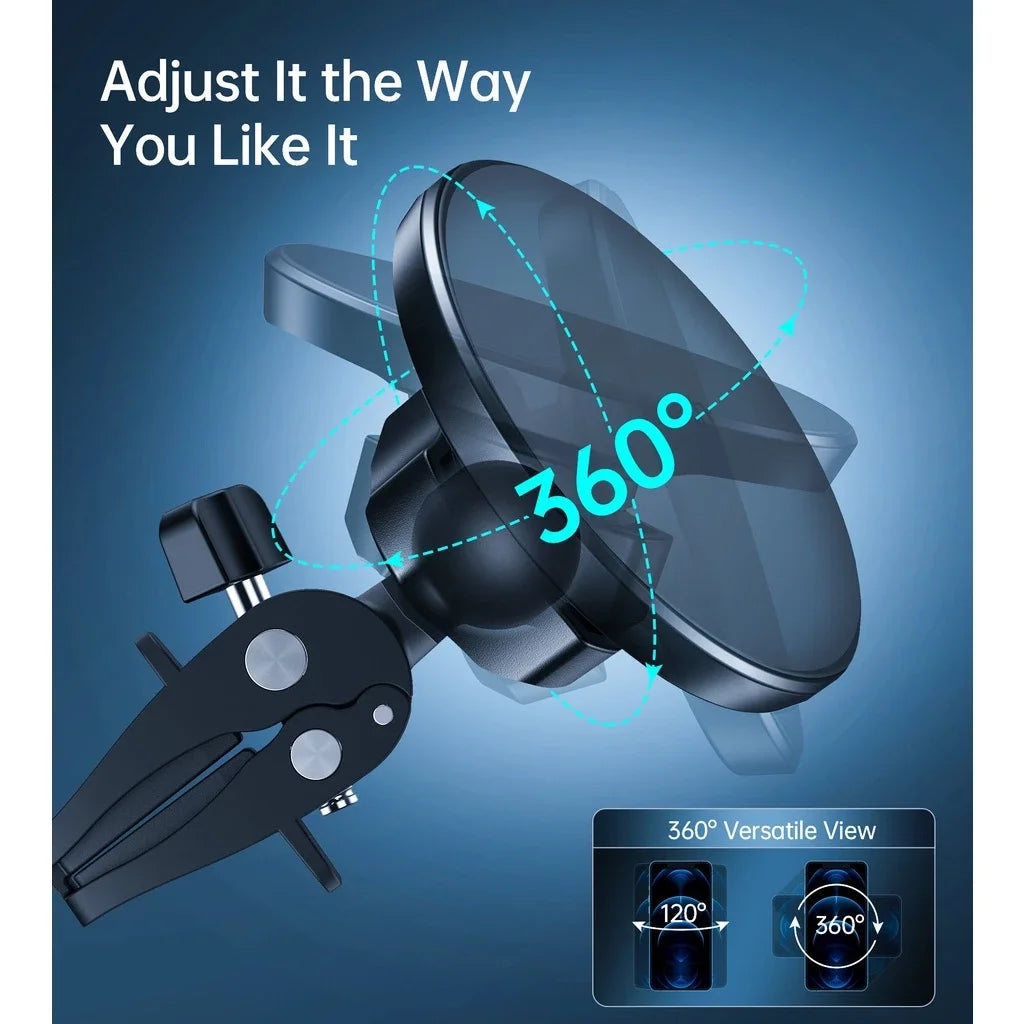 Magnetic Phone Holder for iPhone 16 15 14 13 12 Universal Adjustable Car Air Vent Mount with Strongest Magnet Cell Phone Bracket