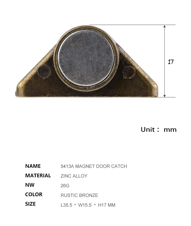 Magnet Cabinet Door Catch, Magnetic Furniture Door Stopper Closer Strong Super Powerful Neodymium Wardrobe Magnets Latch