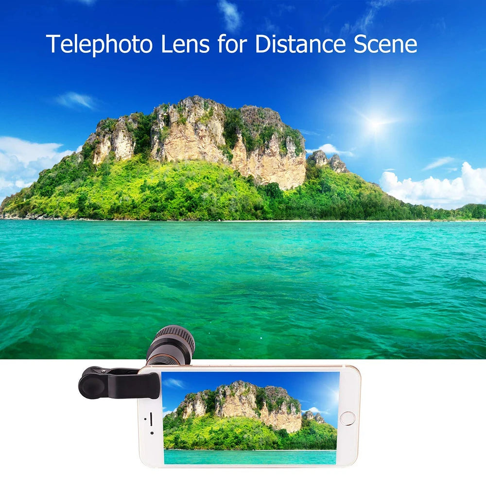 1pcs 18/28 Times Single Barrel Telephoto Lens External Camera, Suitable For Mobile Phones, Telescopes, Concert Shooting