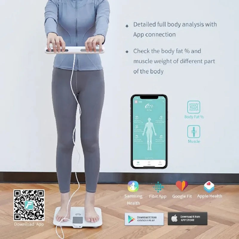 Smart Bioimpedance Scale New Highly Accurate Digital Display Body Fat Scale Body Composition Analyzer Smart Weight Scale