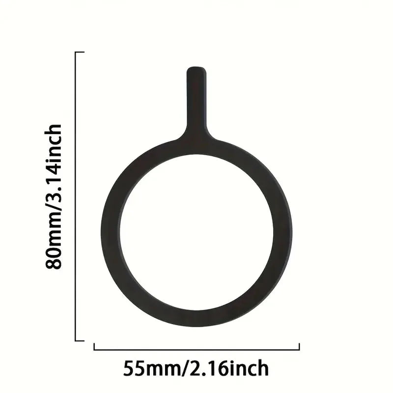 Universal Magnet Sticker Magnetic Adapter Ring Suitable for Magsafe IPhone Wireless Charging Cellphone Round Metal Plate Ring