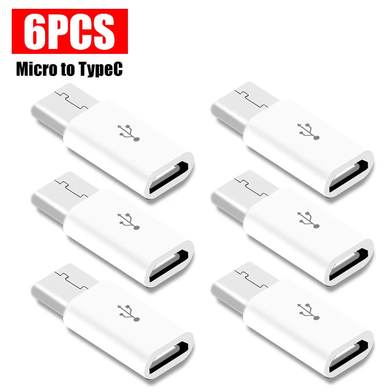 USB Type C To Micro USB Adapter for Phone Tablet Android Charger Data Cable Adapter Micro USB Female To TypeC Male OTG Converter