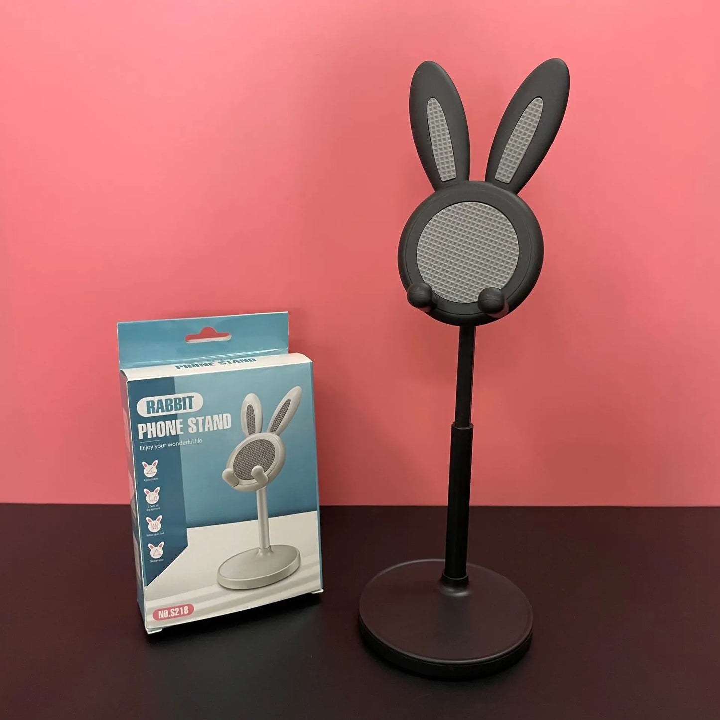 The Cute Rabbit Mobile Phone Stand Desktop Can Lift and Adjust the Desktop Phone Accessories Phone Stand Phone Grip