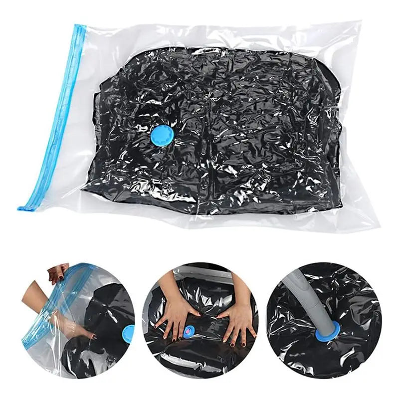Hot Trend-Vacuum Bags For Clothes - Pack Of 10 40 X 30 Cm Reusable Storage Bags Vacuum Bags With Seal And Space Saving Travel Ba