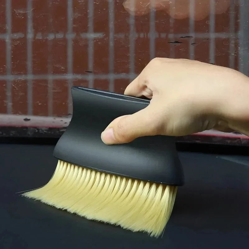 Car Interior Dust Removal Brush Set Air Outlet Instrument Panel Special Air Conditioner Gap Cleaning Soft Brush Car Tools