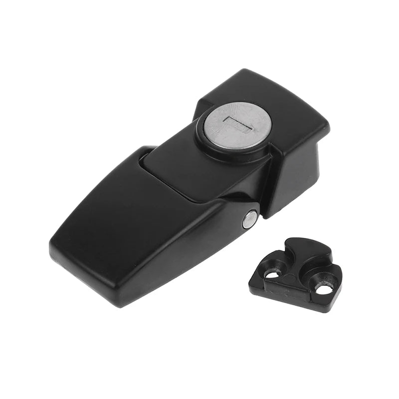 Cabinet Black Coated Metal Hasp Latch DK604 Security Toggle Lock With Two Keys