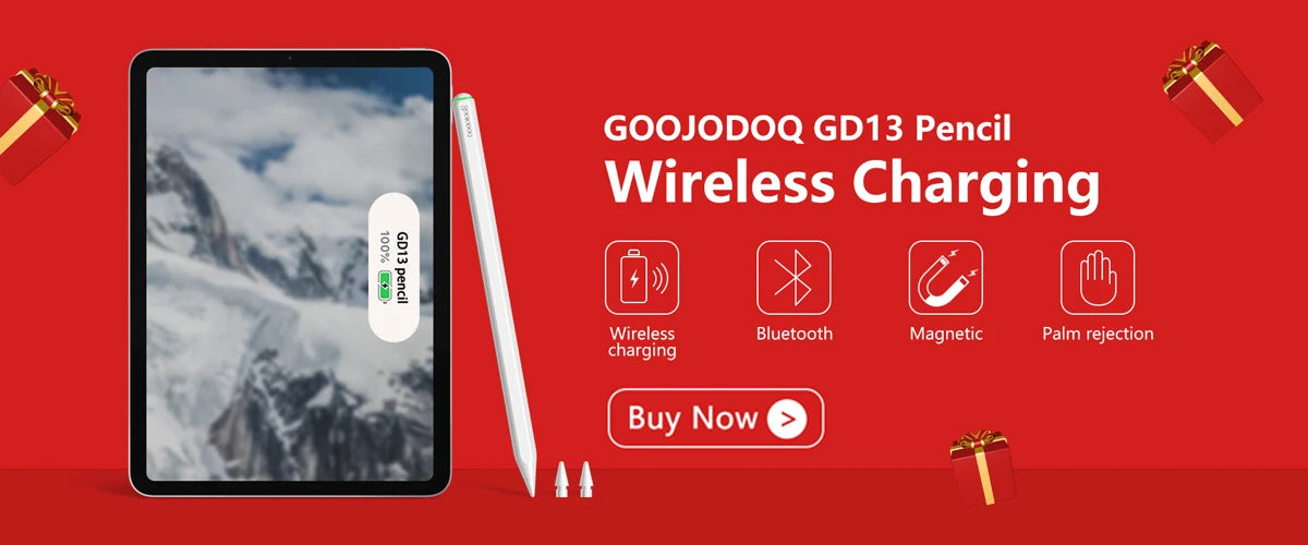 Wireless Charger Case for GOOJODOQ GD13 Pencil for iPad 2018 - 2022