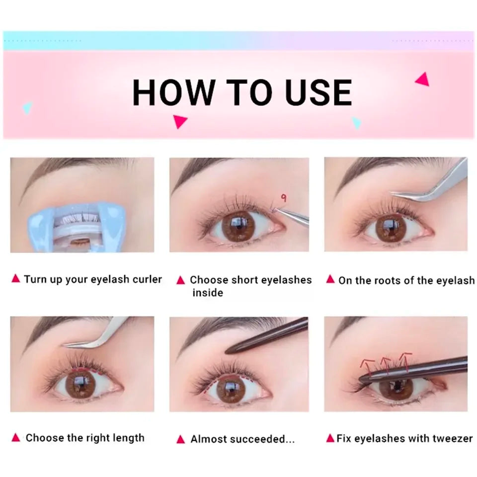 6Pairs Self-Adhesive Eyelash Kit – No Glue Needed, DIY Natural to Glam Look, Soft & Reusable, Certified for Global Beauty Users