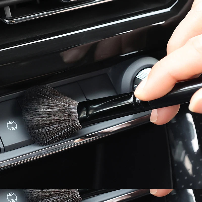 Car Interior Cleaning Brushes Tool Dashboard Air Outlet Duster Bristles Brushes Portable Clean Detailing Brush Auto Accessories