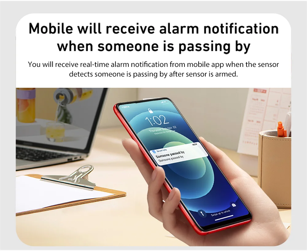 Tuya WiFI Motion Sensor PIR Smart Human Body Home Burglar Sensor APP Remote Control Via Smart Life For Smart Home Support Alexa