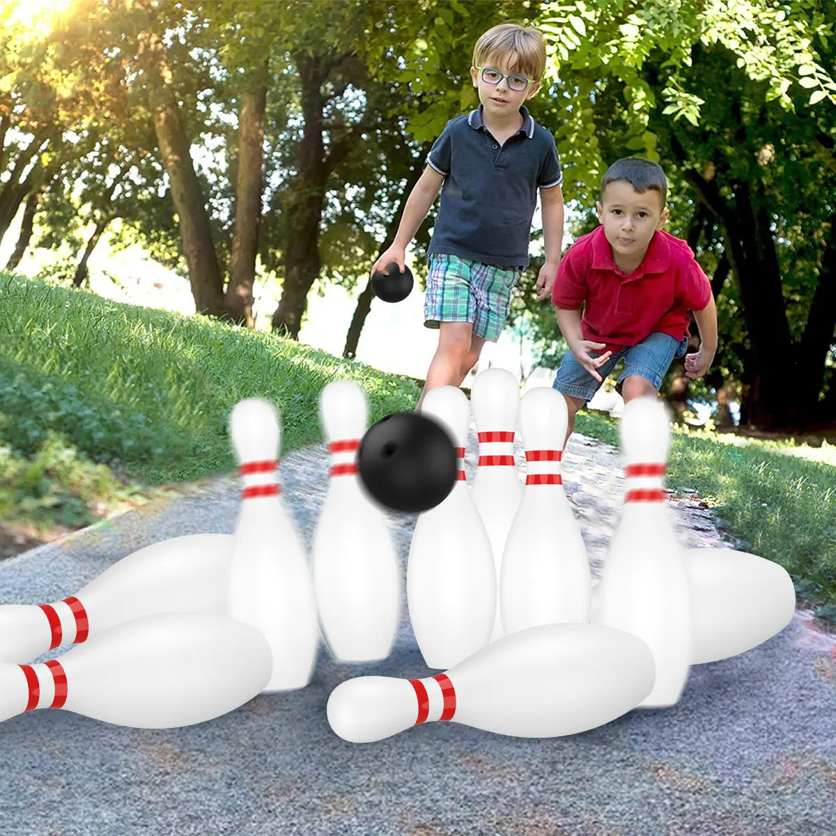 Kids Bowling Set Sports Kids Educational Toys Ball And Pins Bowling Toys Plastic Funny Bowling Set Kids Indoor Ball family game