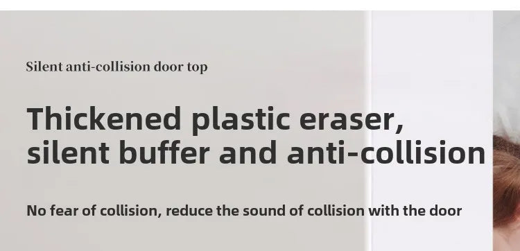 Stainless Steel Door Stops, Wall Mounted Door Stopper with Rubber Holder and Catch, Floor Fitting with Screws for HomeBedroom