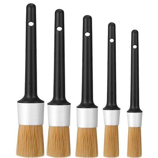 5pcs Car Interior Soft Bristled Brush for Car Cleaning Gap Dust Removal Tool for Instrument Pnel Cleani