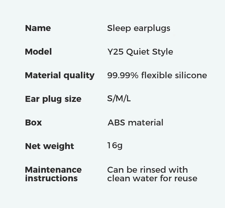 Quiet Ear Plugs for Sleeping Noise Reduction Super Soft Reusable Hearing Protection Anti noise earplugs for Concerts Travel Work