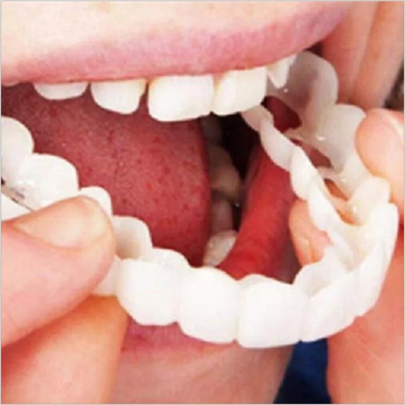Denture Cover Veneer Snap-on Teeth Kit Fake Temporary Tooth Whitening Replacement Temporary Tooth Replacement Tooth Model