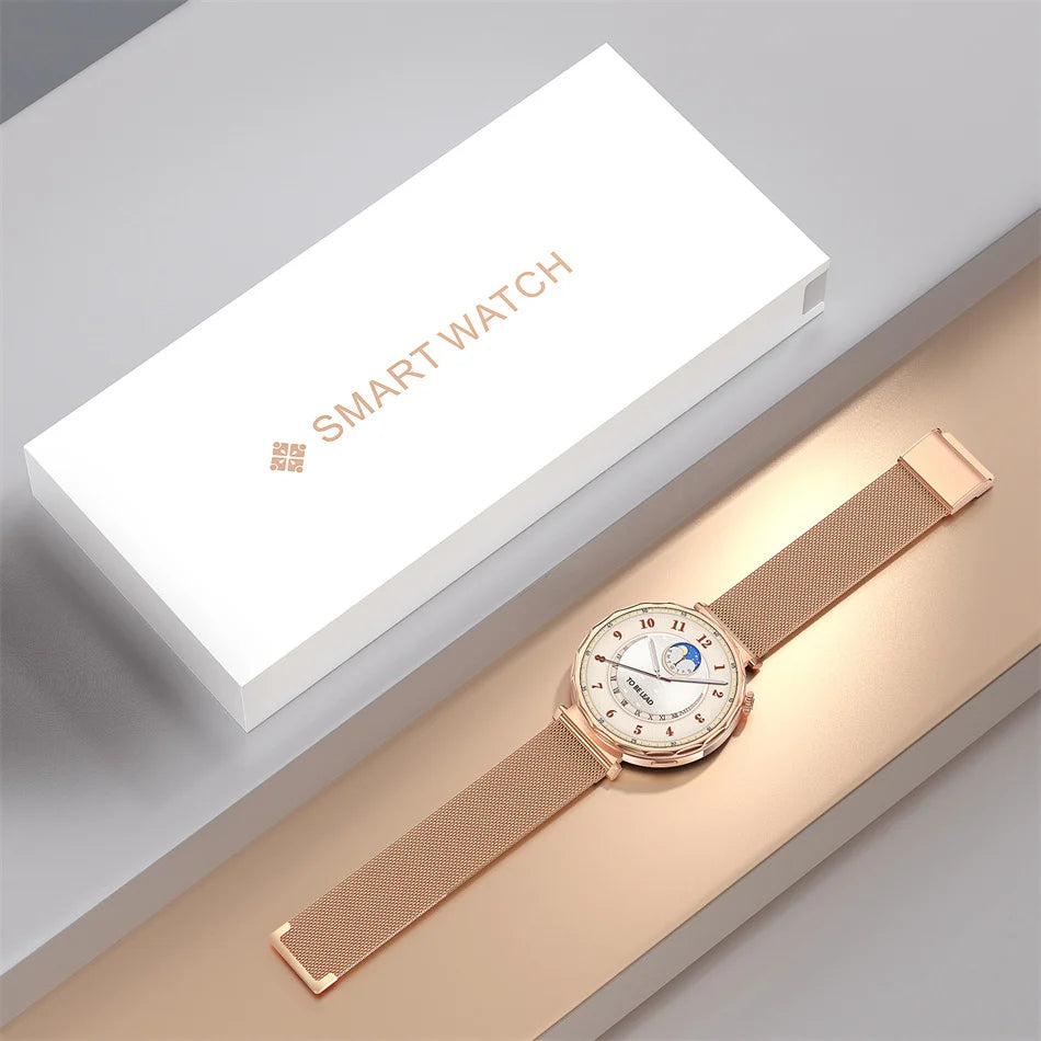 2025 New GPS Tracking Smartwatch Women AMOLED HD Screen Heart Rate Bluetooth Call IP68 Waterproof Smart Watch Android IOS