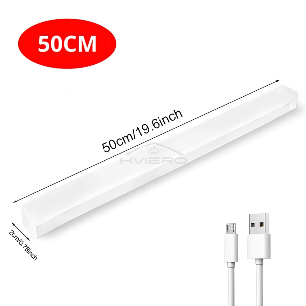 Wireless Motion Sensor Led Lamp Usb Rechargeable Night Light Kitchen Wardrobe Closet Living Decorative Lighting Smart Touch Bulb