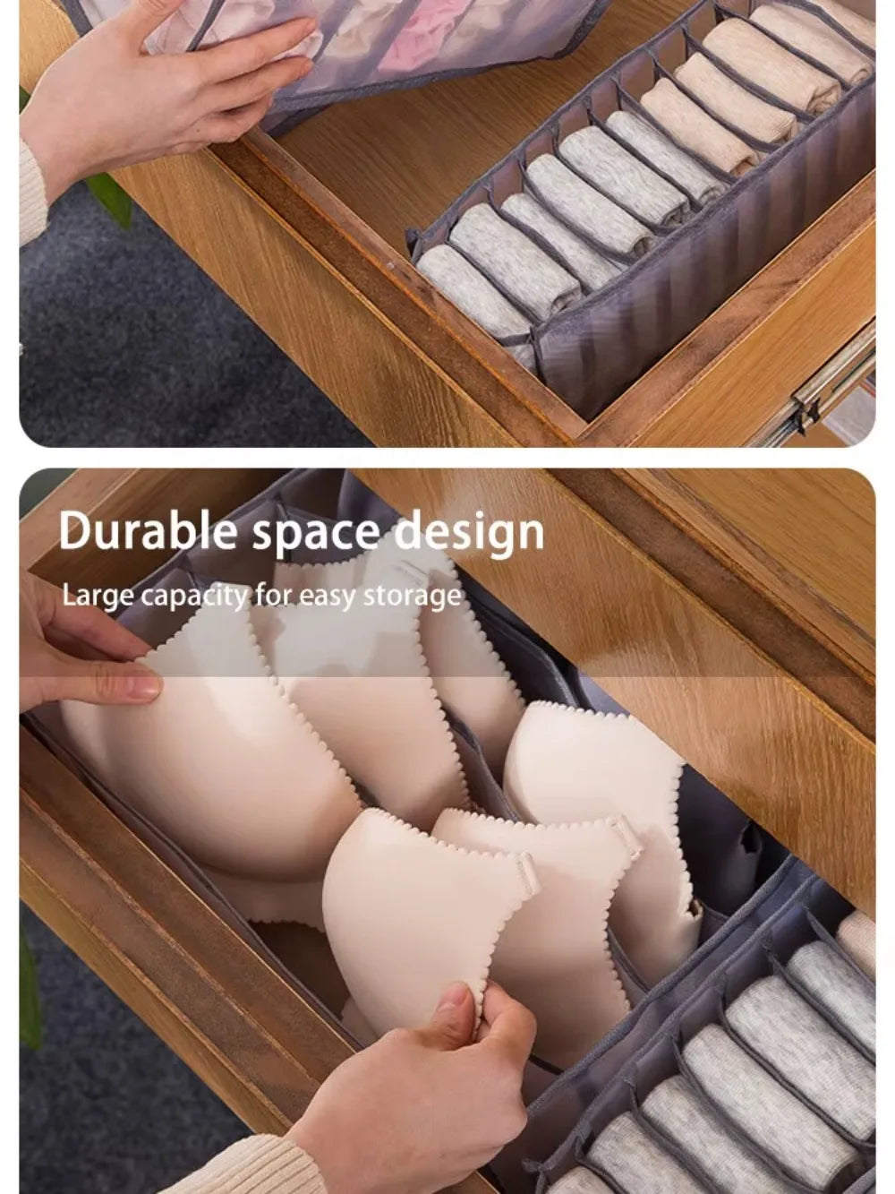Closet Organizer Underwear Organizer for Wardrobe Clothes Cabinets Drawer Organizers Bra Socks Storage Organizer Box