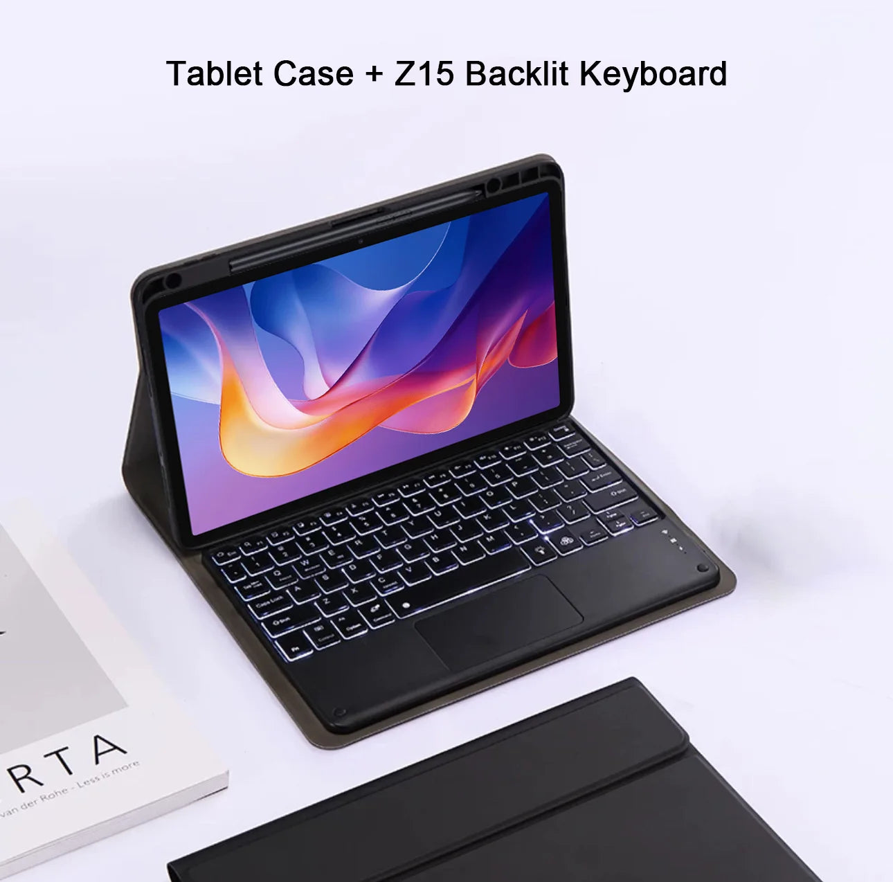 Keyboard Case for Xiaomi Redmi Pad 2 Case, Keyboard Cover For Redmi Pad 2 11-inch Tablet Case Wth Pencil Slot