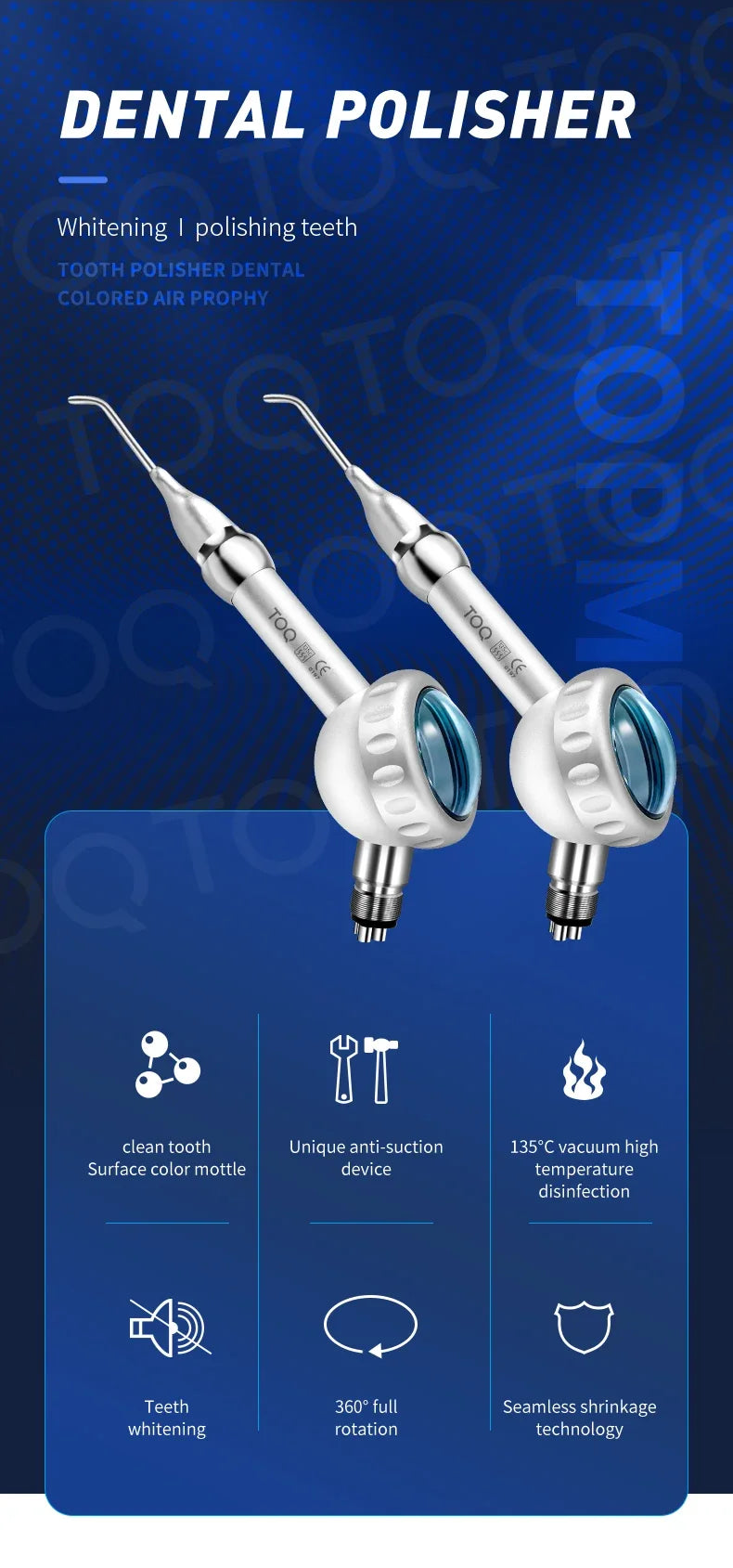 dental equipment Teeth Whitening Spray Dental Air Water Polisher Jet Air Flow Oral hygiene Tooth Cleaning Prophy Polishing tool