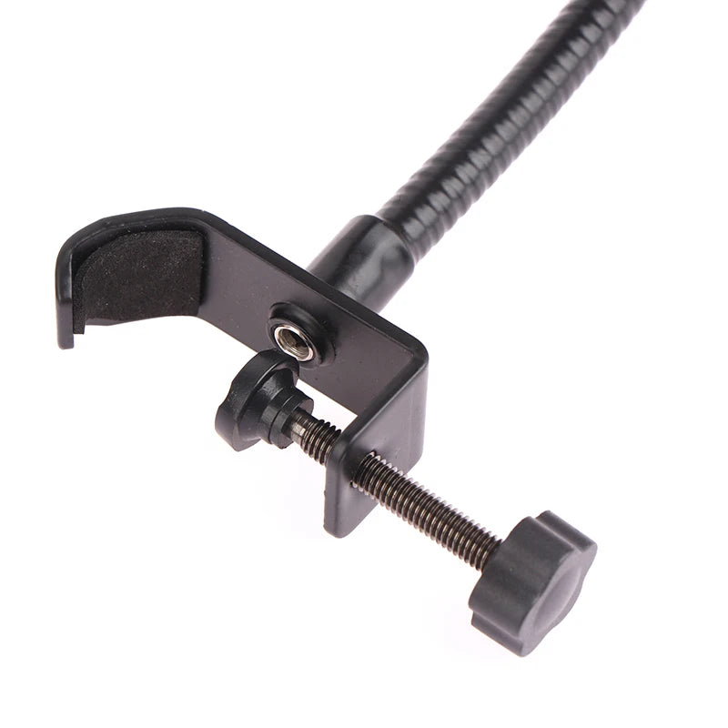 Flexible Microphone Gooseneck phone Stand with Desk Clamp for Radio Studio Live Broadcast Equipment Stations Universal Holder