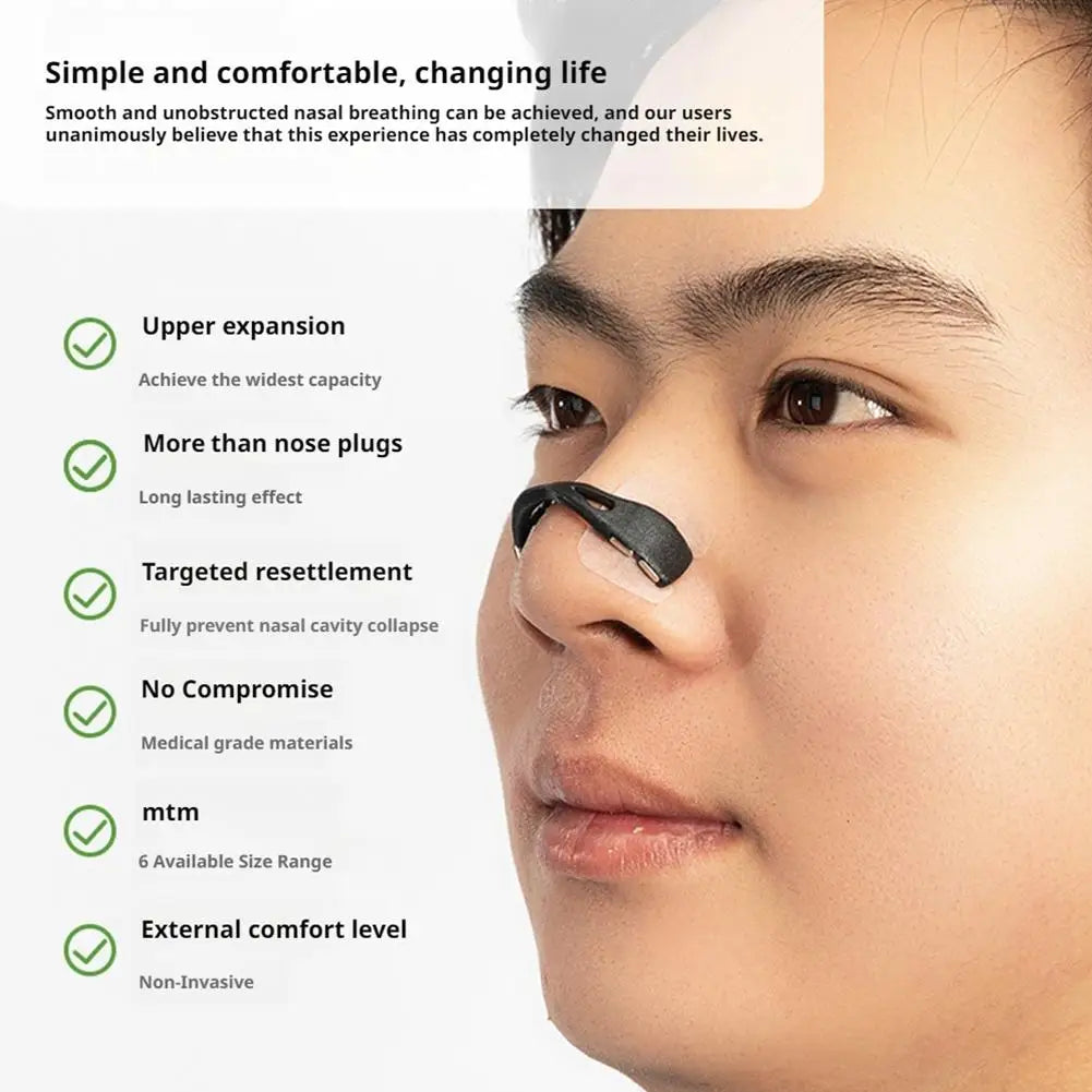 Magnetic Nasal Breathing Dilators Kit Nasal Dilator Boost Oxygen Intake Breathing Nose Strips Breathing Nose Clip Nasal Strips