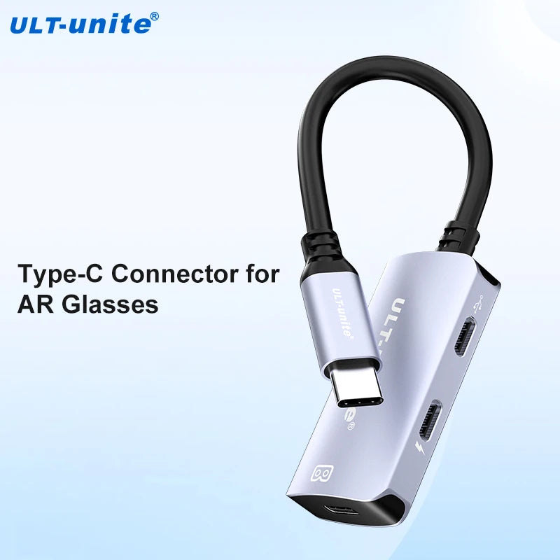 USB-C Adapter Converter for XREAL nreal,Switch,StemDeck,Thunderbird Air plus,Huawei Vision AR Glass Type C Power Conversion