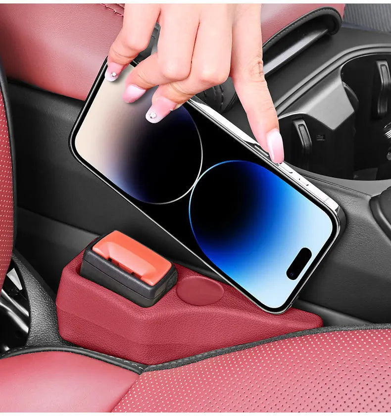 2Pcs Car Seat Gap Filler Odorless Seat Belt Buckle Protector Flexible Seat Side Gap Filling Strip Universal Auto Drop Blocker