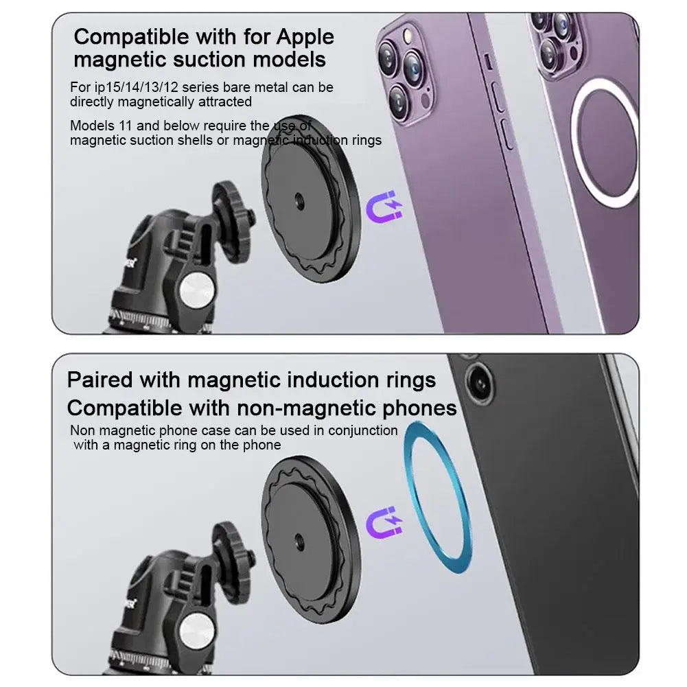 Magnetic Base For MagSafe 1/4 Screw Interface Car Cellphone Stand Mount Magnet Car Phone Holder Accessories