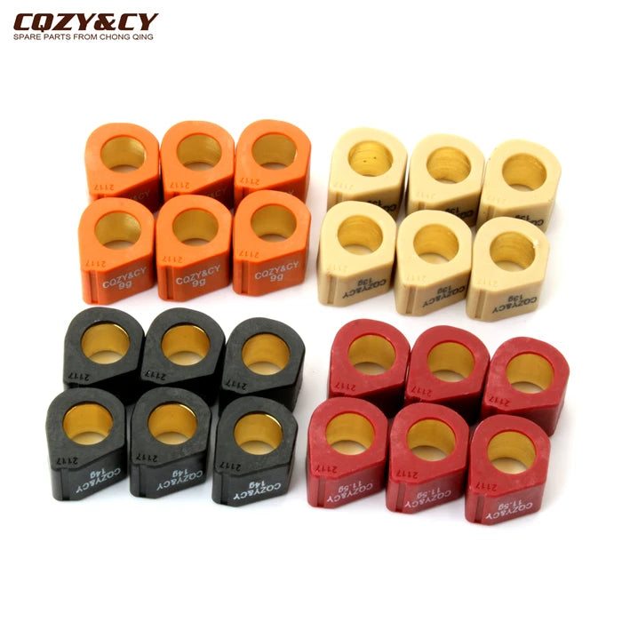 Racing Variator Roller Weights 21x17mm 9g 11.5g 13g 14g For Aprilia Atlantic 125 200 250 300ie Carnaby 250ie Sport City 200cc