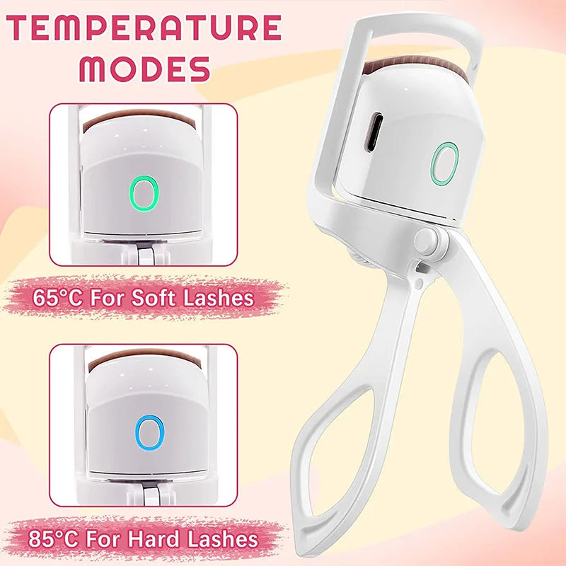 New Rechargeable Electric Eyelash Curler with ABS Craftsmanship Easily Curl Eyelashes All Day Long with Portable Eyelash Curler